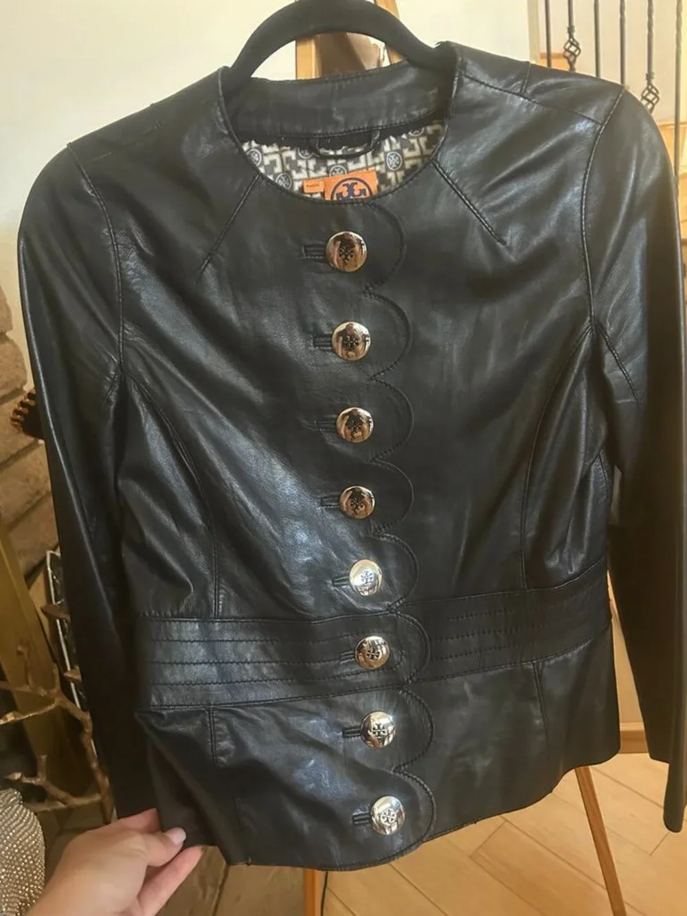 Tory Burch Authentic Leather Cordelia Jacket 4